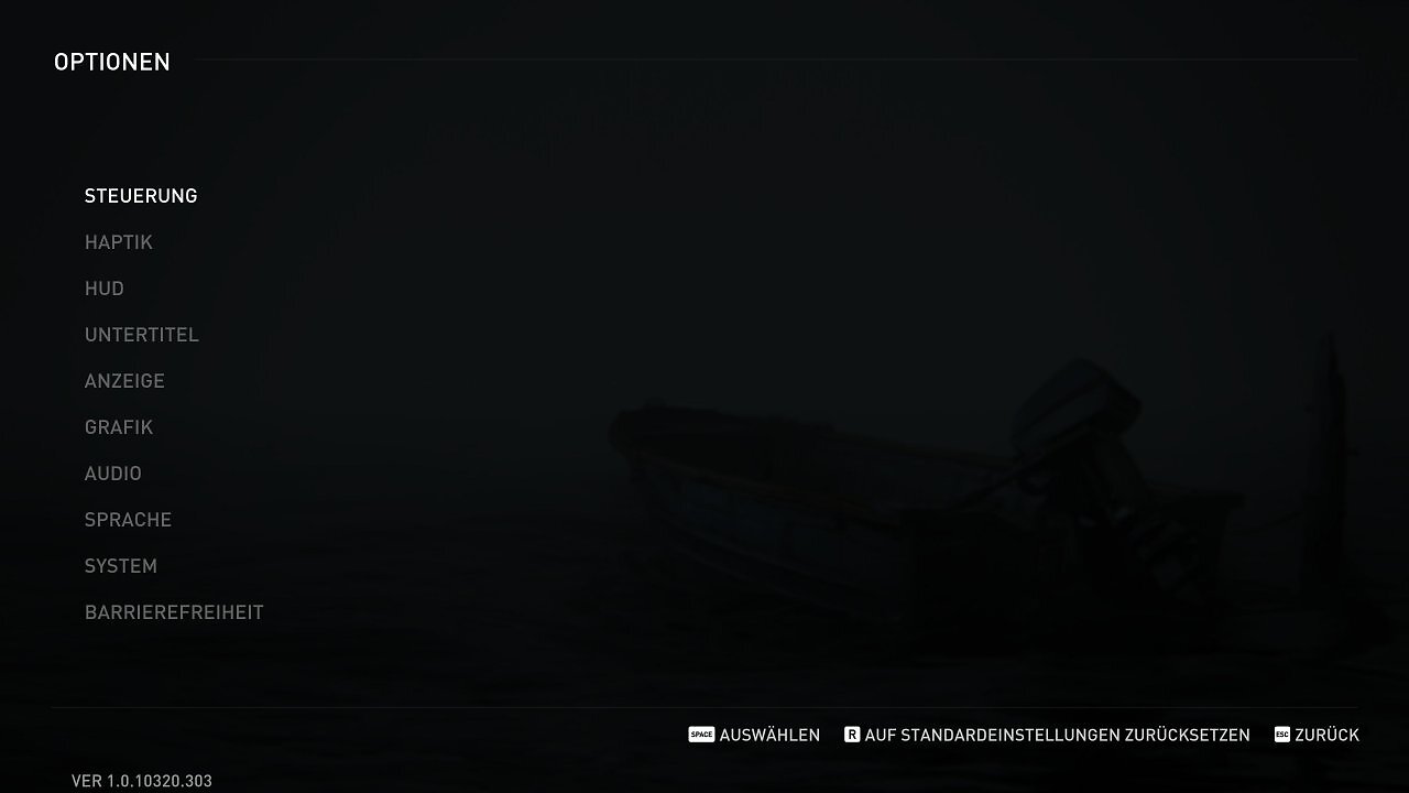 [27/03/2025] The Last of Us Part II - Menü - 01 - Optionsmenü
