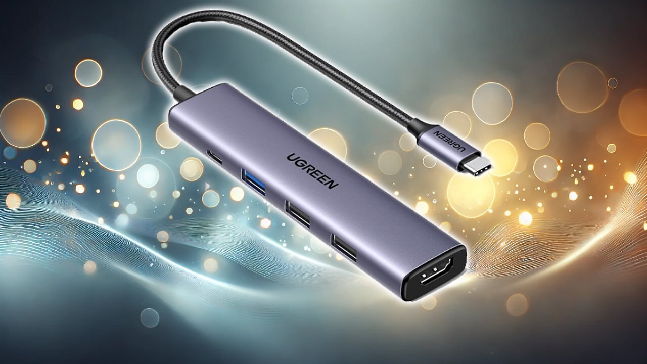 [11/03/2025] UGREEN Revodok USB C Hub PD100W, 4K HDMI, 3*USB A Datenports USB C Dock USB C Adapter Multiportadapter kompatibel mit iPhone 16, Galaxy S24, Surface, MacBook Pro/Air, iPad Pro/Air, Steam Deck usw. Amazon Angebot