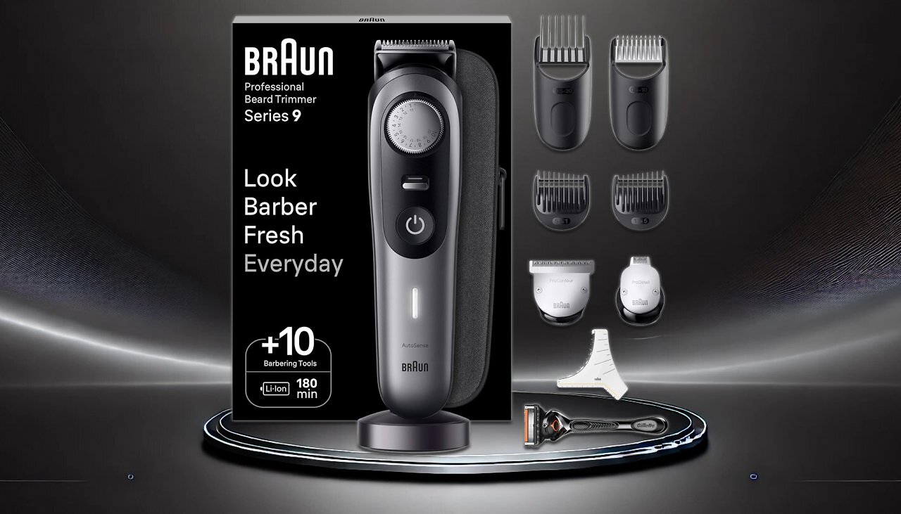 [06/03/2025] Braun Series 9 Barttrimmer mit 40 % Rabatt - 180 Min. Akku, wasserdicht, ProBlade-Klinge