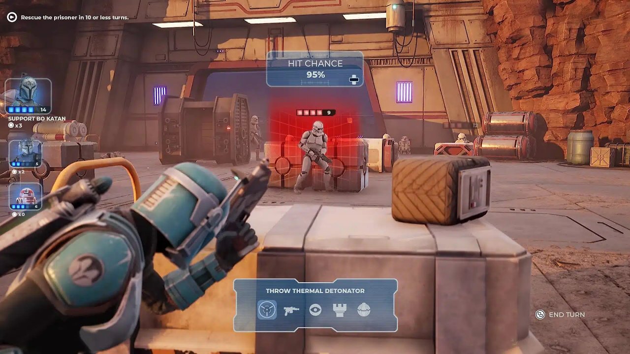 Spielszene aus Star Wars Taktikspiel