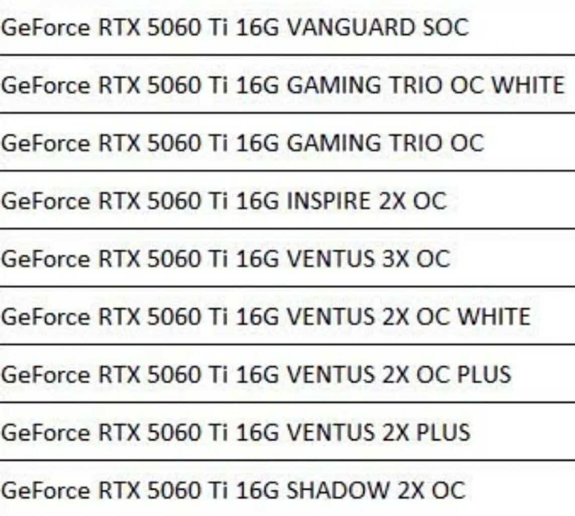 [09/04/2025] 5060 Ti
