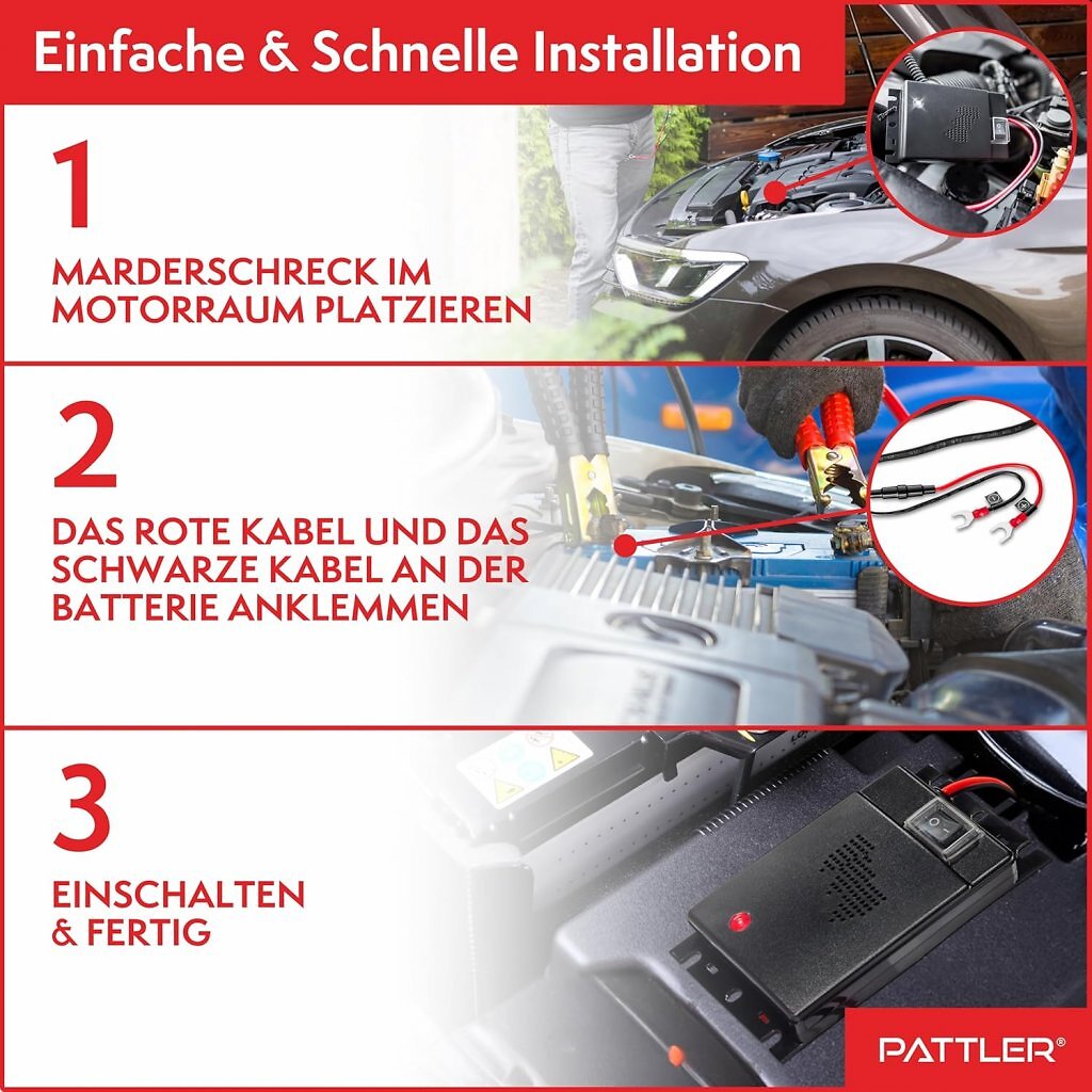 Installation in drei Schritten