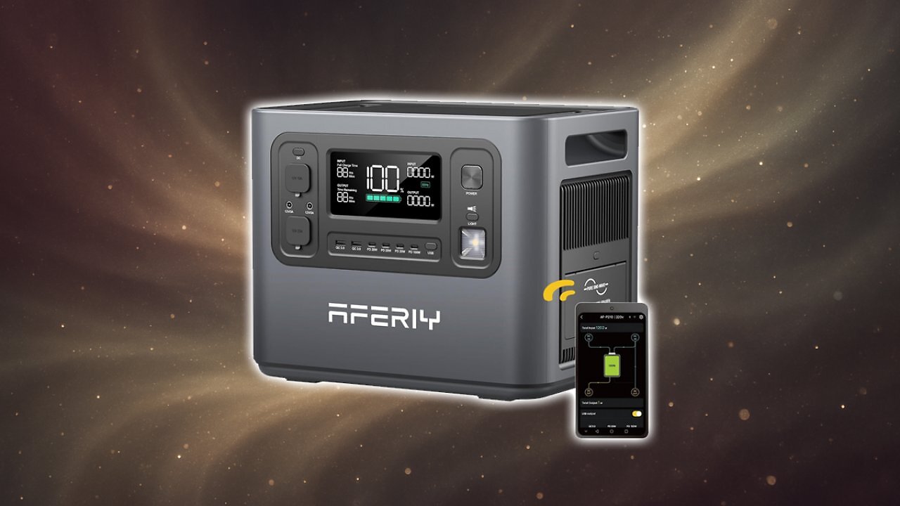 [11/04/2025] AFERIY 2400W Tragbare Powerstation, 2048Wh LiFePO4 Batterie, 1,7 Stunde Schnellladung, 13 Anschlüsse, Sinuswellen 230V, USV, Mobile Stromversorgung für Outdoors Camping, 7 Jahre Garantie Amazon Angebot