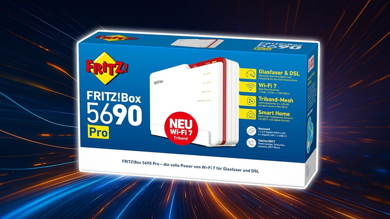 [25/04/2025] Fritz!Box 5690 Pro mit Wifi 7 war noch nie günstiger - fit für DSL und Glasfaser