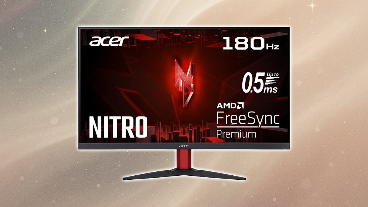 [08/04/2025] Acer Nitro KG272S3 Gaming Monitor 27 Zoll (69 cm Bildschirm) Full HD, 180Hz, bis zu 0.5ms (GTG), 2xHDMI 2.0, DP 1.2, FreeSync Premium, Schwarz, ‎UM.HX2EE.301 Amazon Angebot
