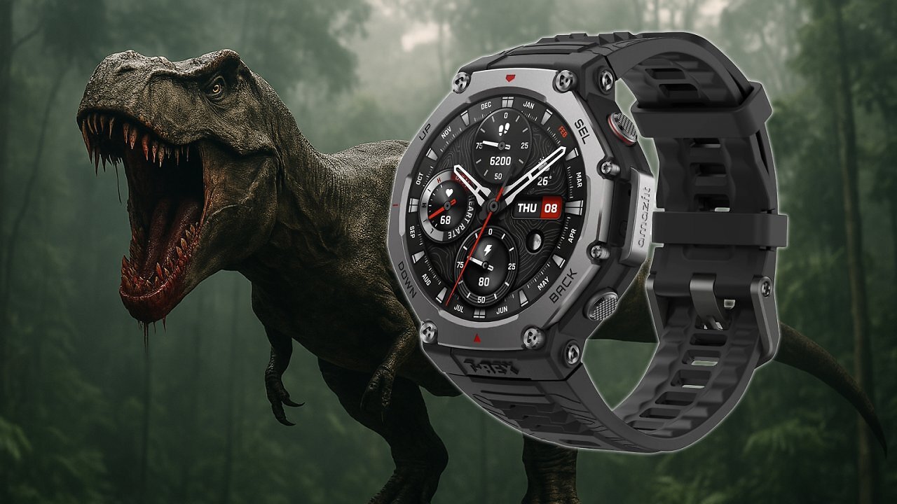 [08/04/2025] Dino-Display und GPS mit Biss - die neue Amazfit T-Rex 3 jetzt 50 € günstiger im Jagdmodus