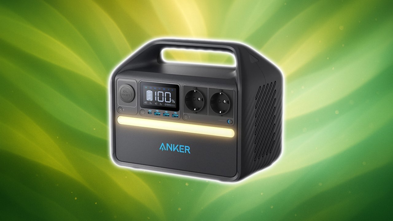 [28/04/2025] Anker 535 Kompakte Power Station (Powerhouse 512Wh), tragbare LiFePO4 Batterien, 500W 7-Anschlüsse Stromgenerator, 2 AC-Anschlüsse, 60W USB-C PD Port, LED Licht für Camping & Stromausfälle Black Amazon Angebot