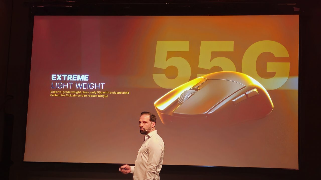 [15/04/2025] Die rund 55 g leichten Wireless-Mäuse Dark Perk Sym und Ergo setzen auf optische Omron-Schalter, Pixart PAW3950-Sensor (bis 32.000 Dpi) und bieten bis zu 100 h Laufzeit und 8.000 Hz Polling-Rate.