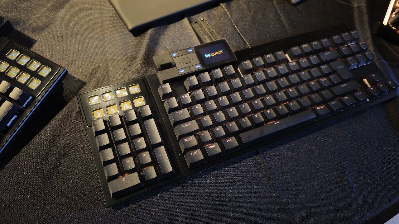 [15/04/2025] Ebenso variabel beim Be Quiet Dark Mount: Das Numpad.