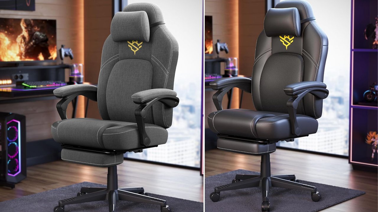 [28/04/2025] Beliebter Deal: Gaming-Stuhl mit gepolsterter Armlehne, Fußstütze, 150 kg auf 96 € gerutscht (1)