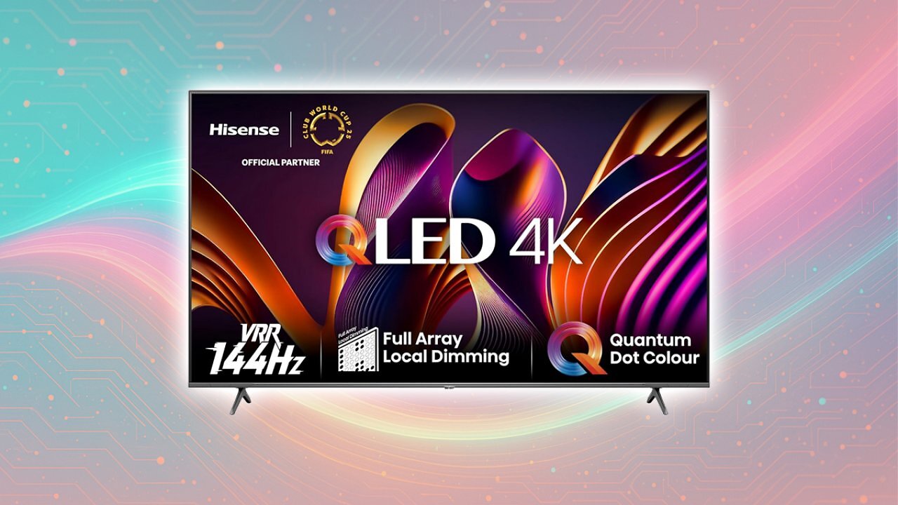 [01/04/2025] Hisense 55E7NQ Pro 139 cm (55 Zoll) Fernseher, 4K UHD, QLED, Smart TV, Total HDR, Dolby Vision IQ Atmos, 144Hz (VRR), HDMI 2.1, Game Mode PRO, Triple Tuner, Alexa Built-In, Dunkelgrau, [2024] [Energieklasse F] Amazon Angebot