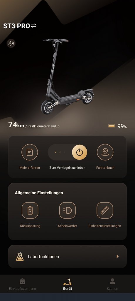 [27/04/2025] Die Smartphone-App bietet Zugriff auf einige praktische Funktionen