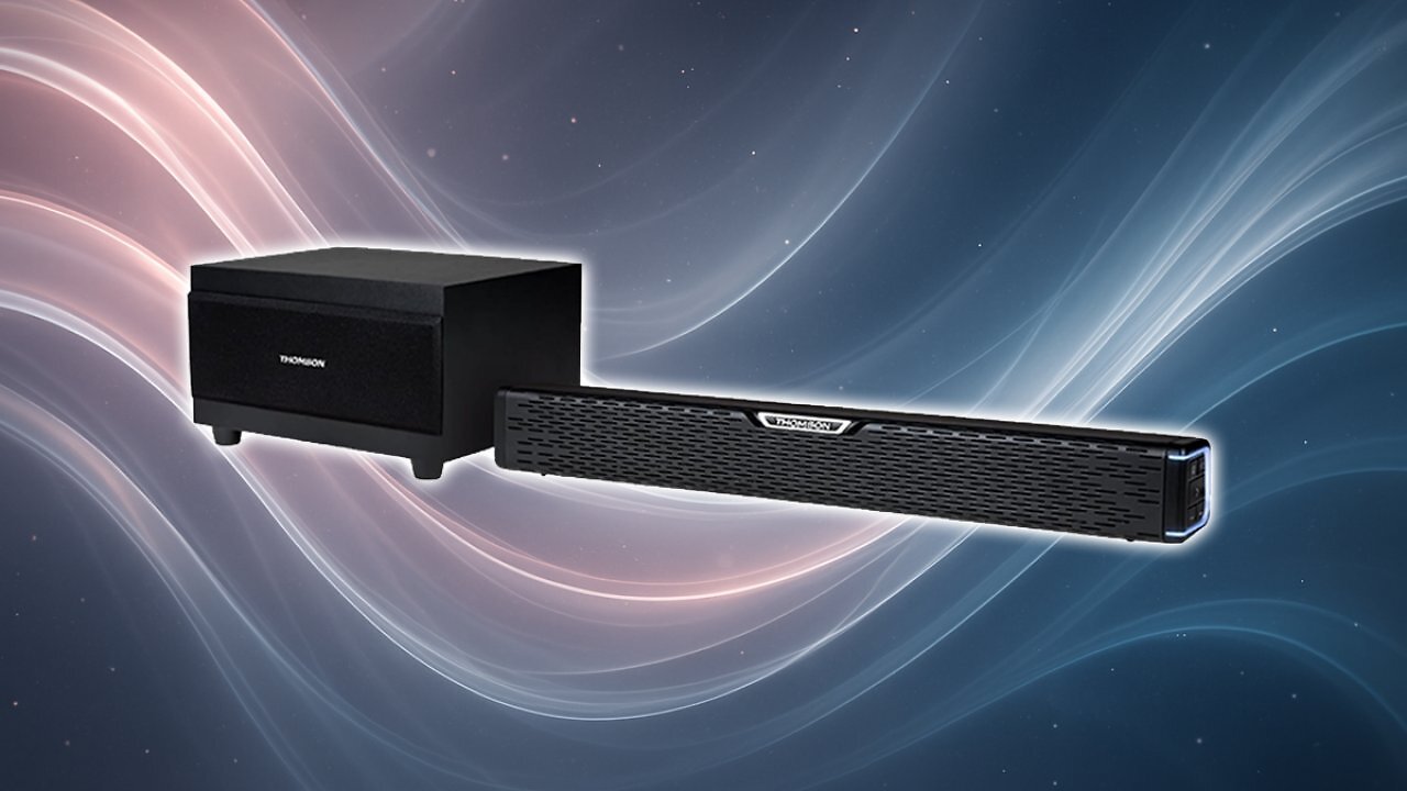[17/04/2025] Thomson SB60BTS Soundbar – 120W Gesamt-Musikleistung – Kabelloses Bluetooth 5.0 – Inklusive Subwoofer – Wandmontierbar – Optischer & AUX-Eingang – Fernbedienung – Kompaktes Design Amazon Angebot