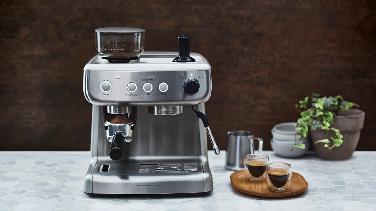 [03/04/2025] Amazon drückt Preis: 45 % Rabatt auf Breville Barista Max mit Kaffeemühle und Milchaufschäumer
