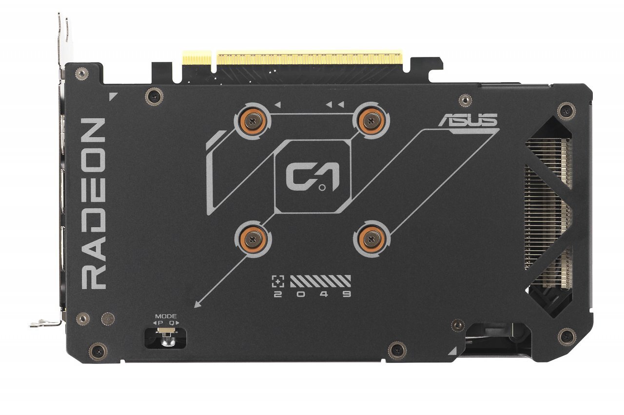 Asus Radeon RX 9060 XT Dual (Rückseite)