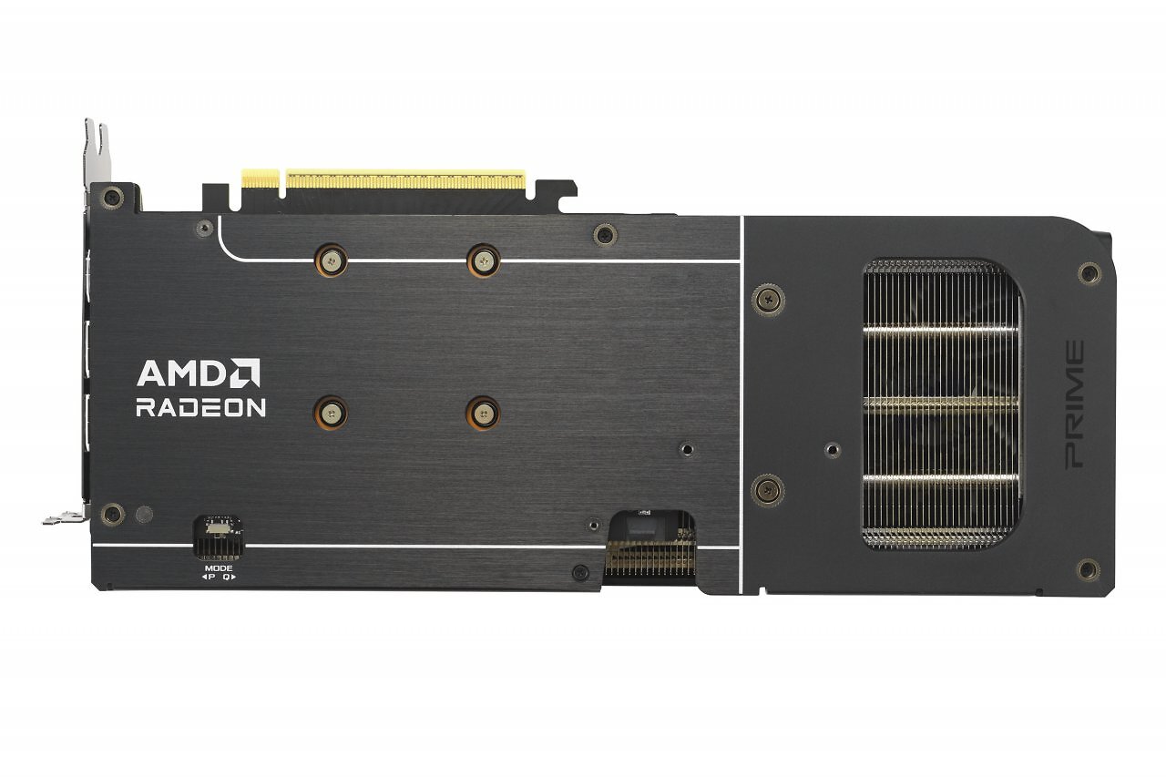 Asus Radeon RX 9060 XT Prime OC (Rückseite)