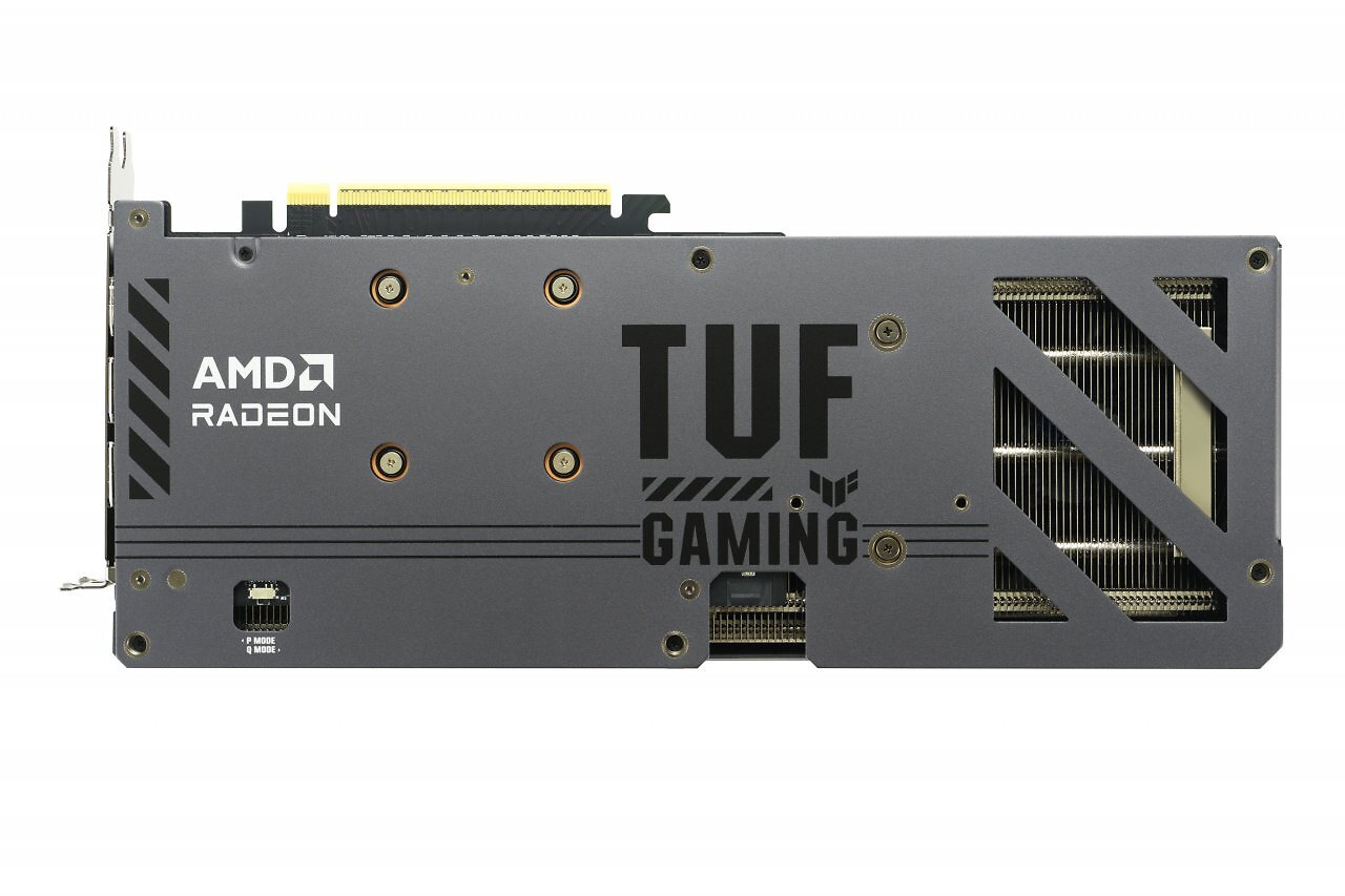 Asus Radeon RX 9060 XT TUF Gaming OC (Rückseite)