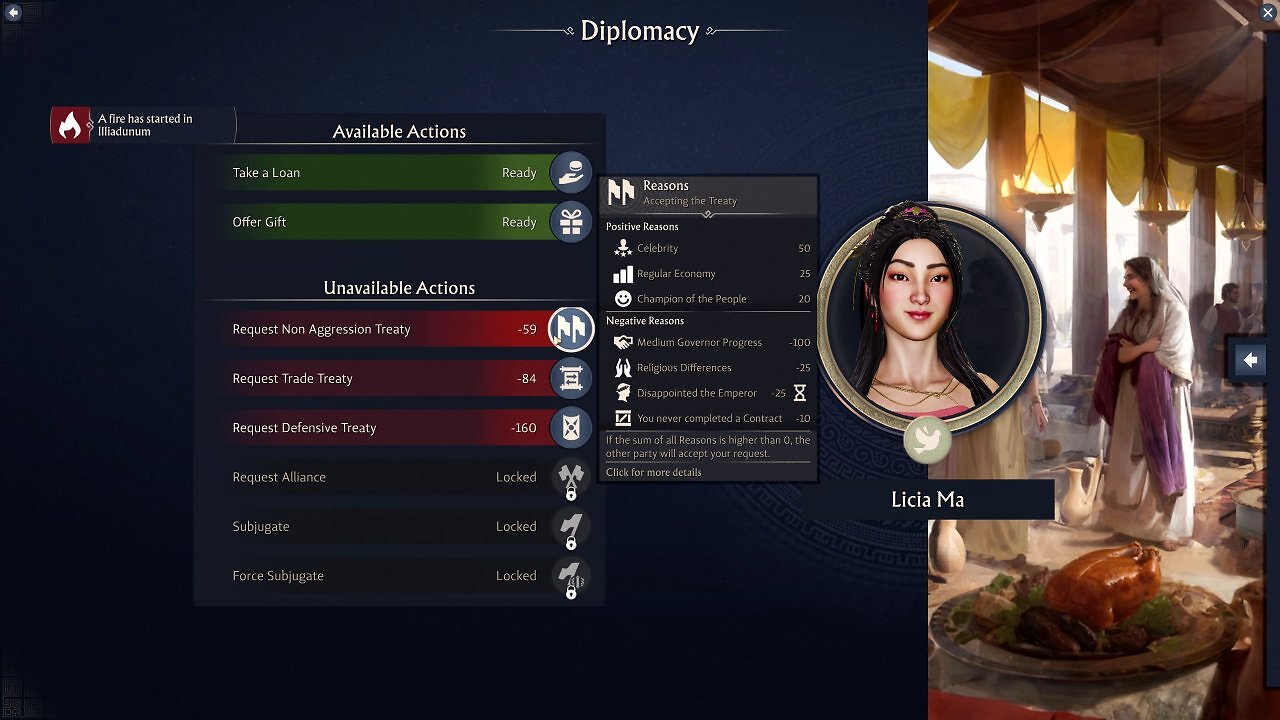 [19/05/2025] Die Diplomatie wird in Anno 117 ein wenig erweitert.
