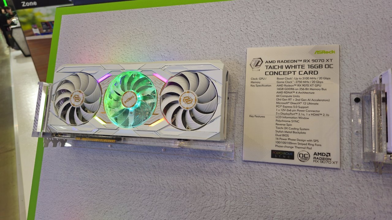 [26/05/2025] Asrock Radeon RX 9070 XT Taichi Concept