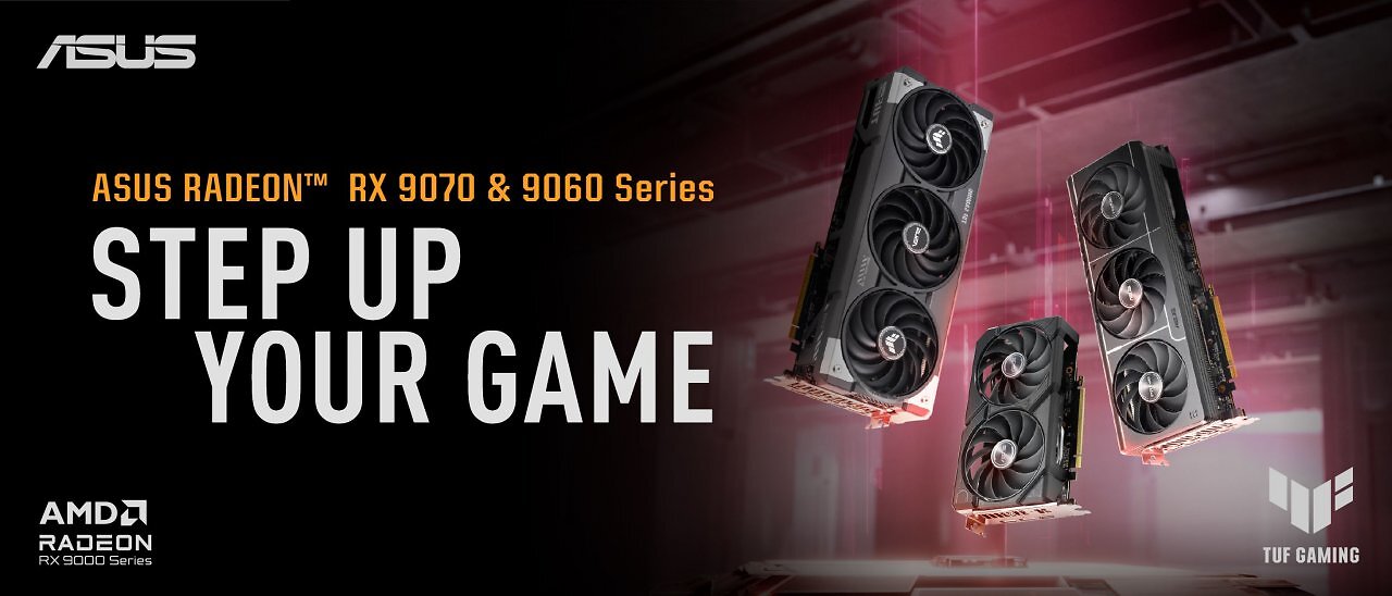 [22/05/2025] AMD Radeon RX 9060 XT: Für Asus gehen TUF Gaming, Prime und Dual an den Start (1)