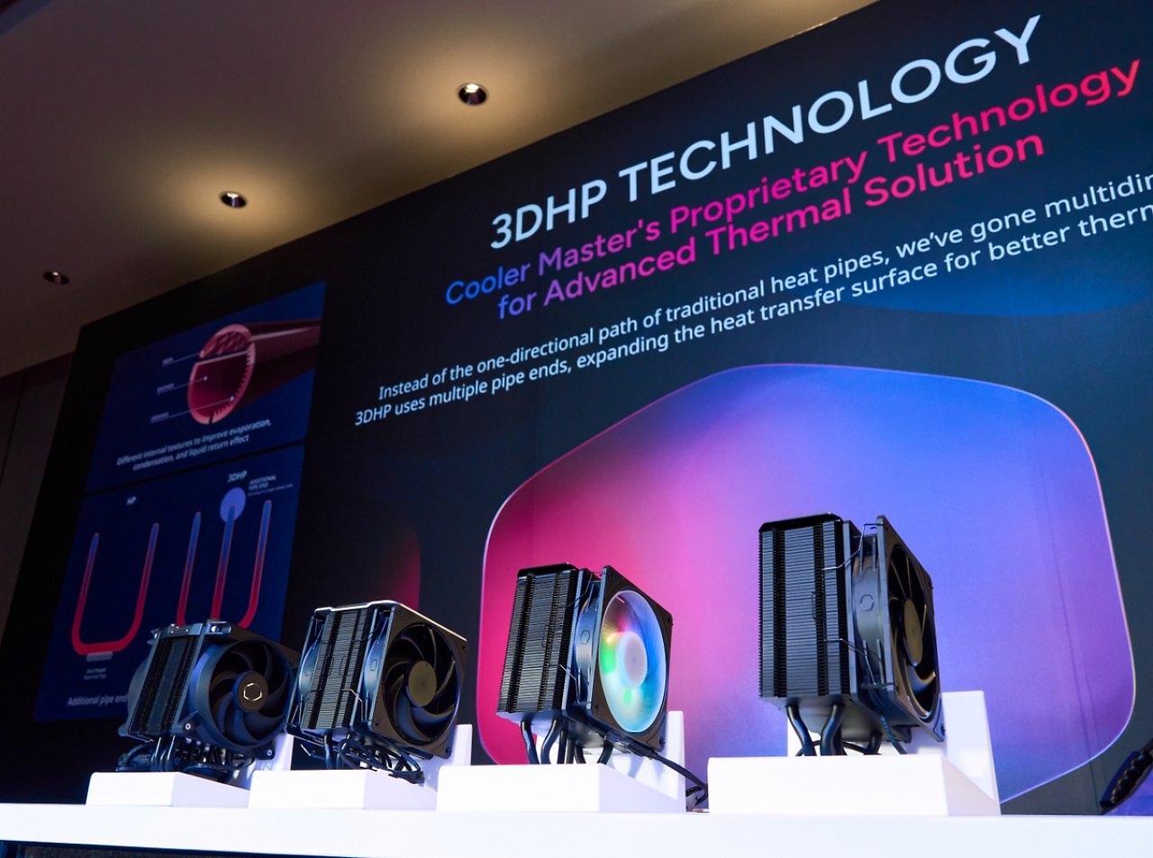 [22/05/2025] Durch die neue 3DHP-Technik verspricht sich Cooler Master eine bessere Wärmeableitung.