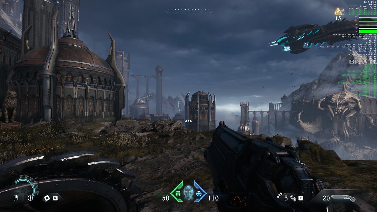 Doom The Dark Ages - Upsampling - 04 - 4K, DLSS Quality, FG x2