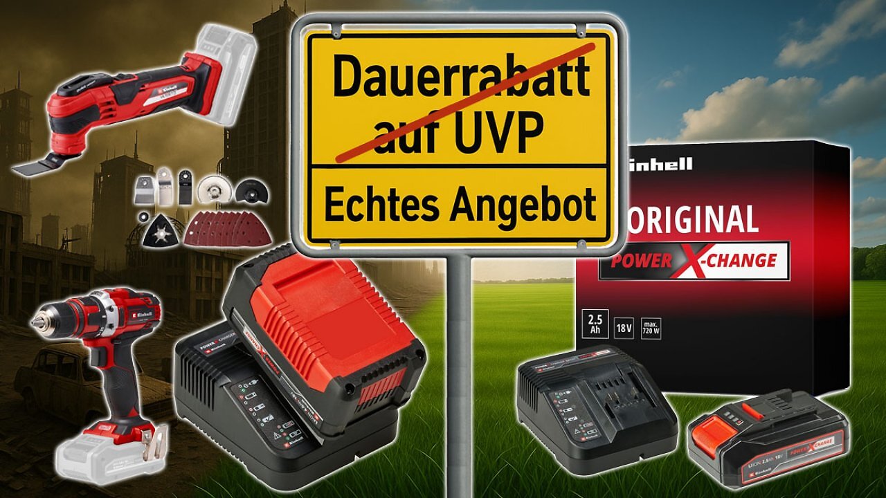 [07/05/2025] Endlich: Amazon verpulvert Einhells 18V-Akku wieder für 15 € - auch Multitool, Bohrschrauber, Testsieger 4 Ah billiger (1)