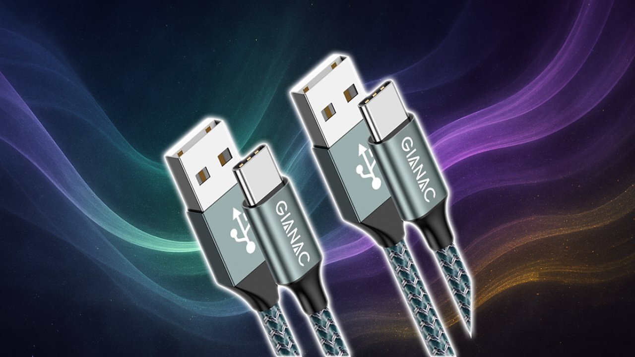 [12/05/2025] GIANAC USB C Kabel, [2 Stück 2m] 3.1A ladekabel USB C Nylon Schnellladung und Synchronisierungskabel USB C für Samsung S10/S9/S8te 10te 9, Huawei P30/P20/Mate 20, Sony Xperia, Smartphone Amazon Angebot