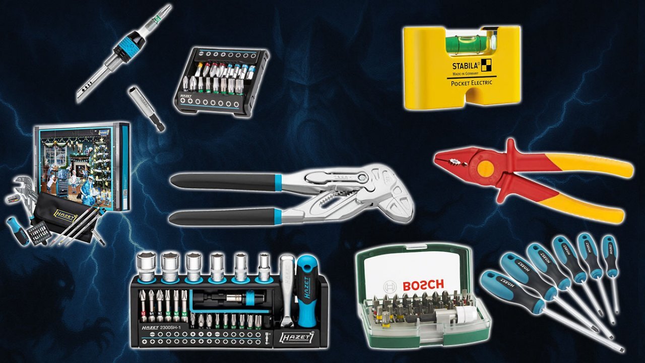 [10/05/2025] Deal / Amazon donnert ab 7 € raus: Hazet Zangenschlüssel + Gratis-Bits, Smartholder, Bosch Bits, Knipex Zange, Mini Wasserwaage (1)