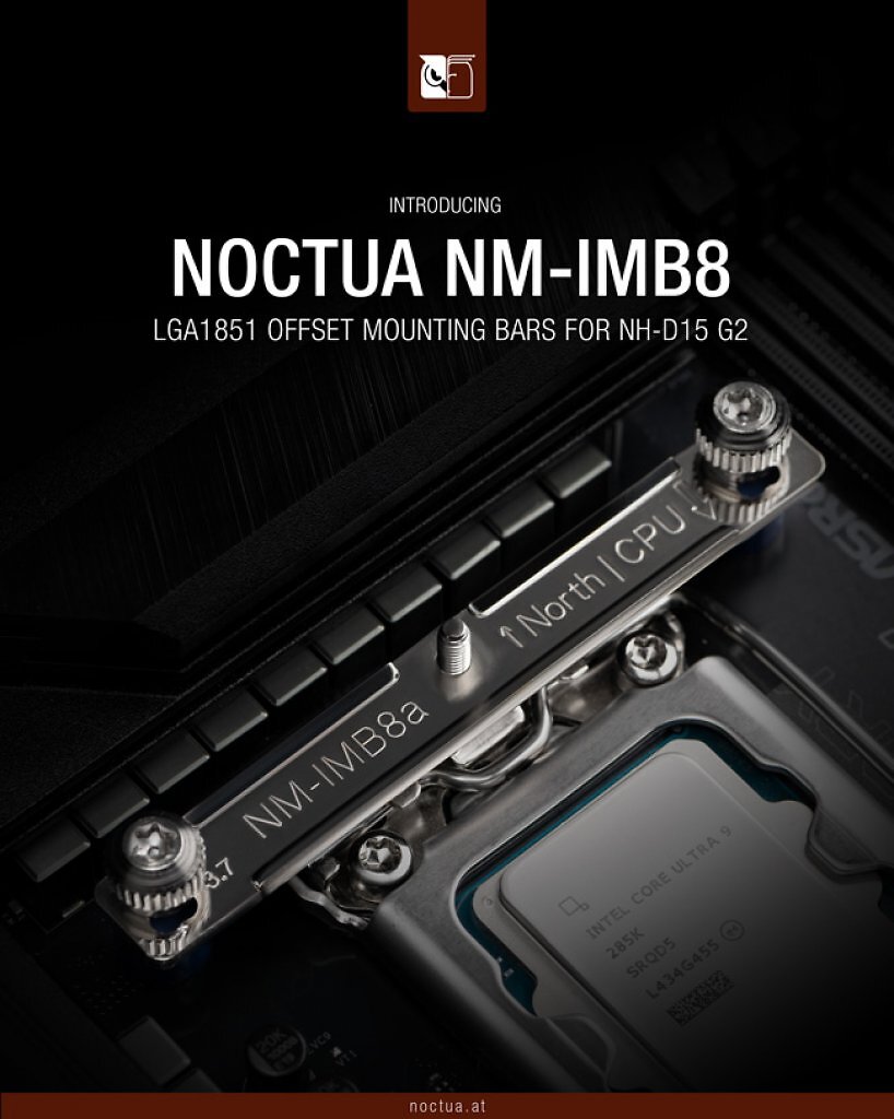 [11/05/2025] Neues von Noctua: Niedrigere Temperaturen dank besserem Montagekit für Intel Arrow Lake