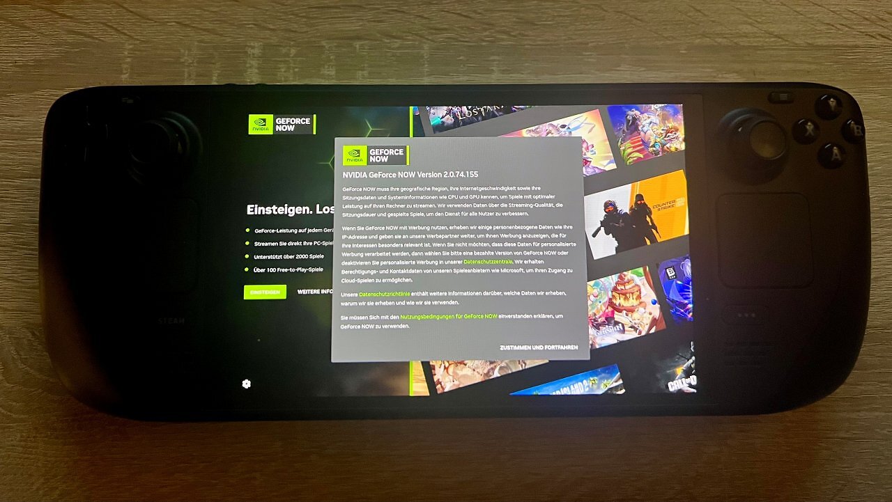 [29/05/2025] Geforce Now auf dem Steam Deck (3)