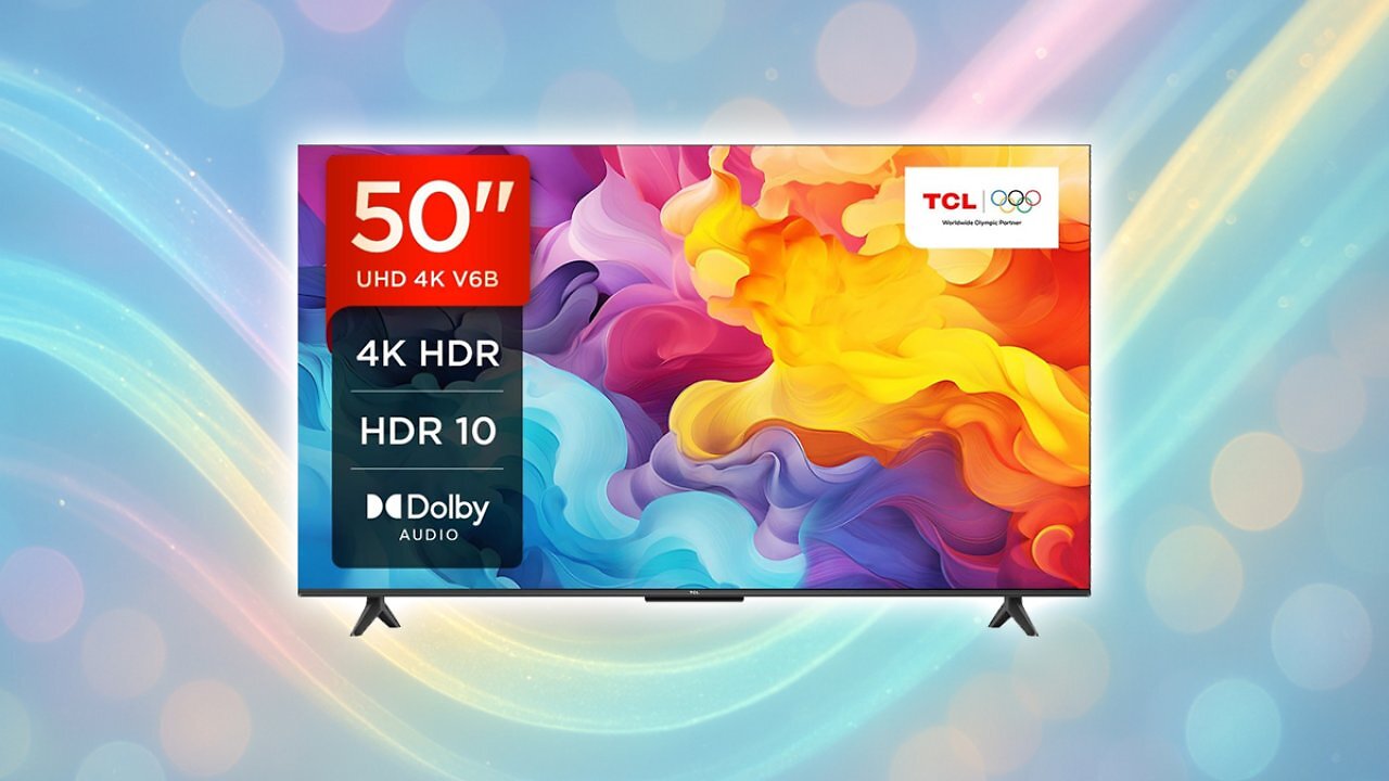 [07/05/2025] TCL 50V6B 50 Zoll, 4K Ultra HD, HDR TV, Smart TV unterstützt von Google TV (Dolby Audio, Motion Clarity, Sprachsteuerung, Kompatibel mit Google Assistant, Chromecast eingebaut [Energieklasse F] Amazon Angebot