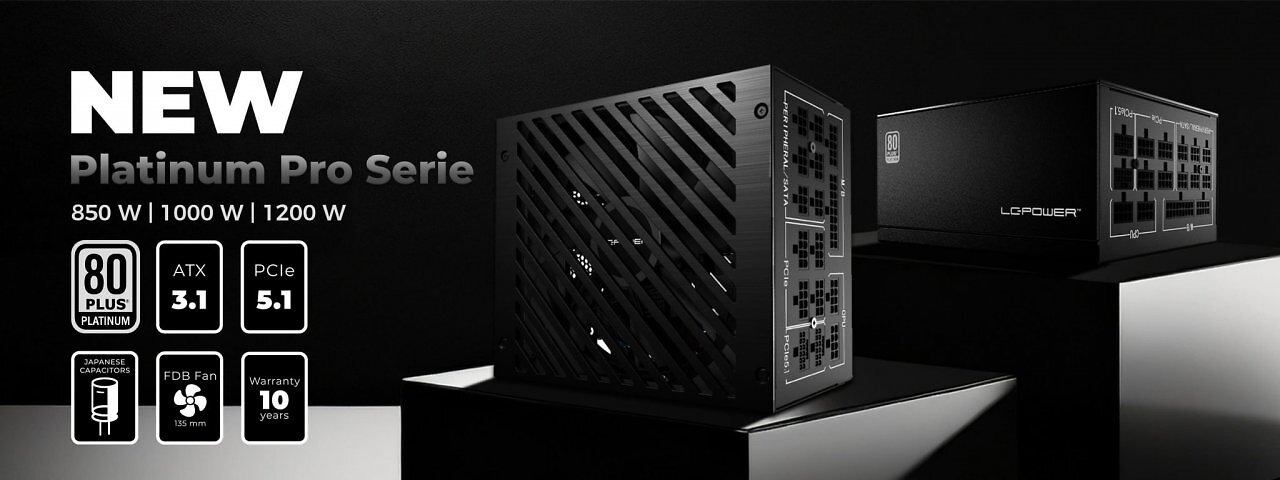 [12/05/2025] Maximale Power: Vorhang auf für die neuen PLATINUM PRO-Netzteile von LC-Power!