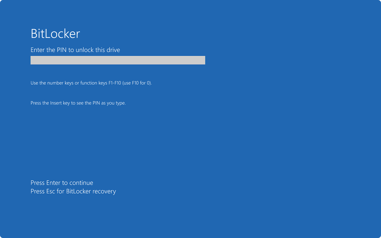 [17/05/2025] Windows 10 Bitlocker