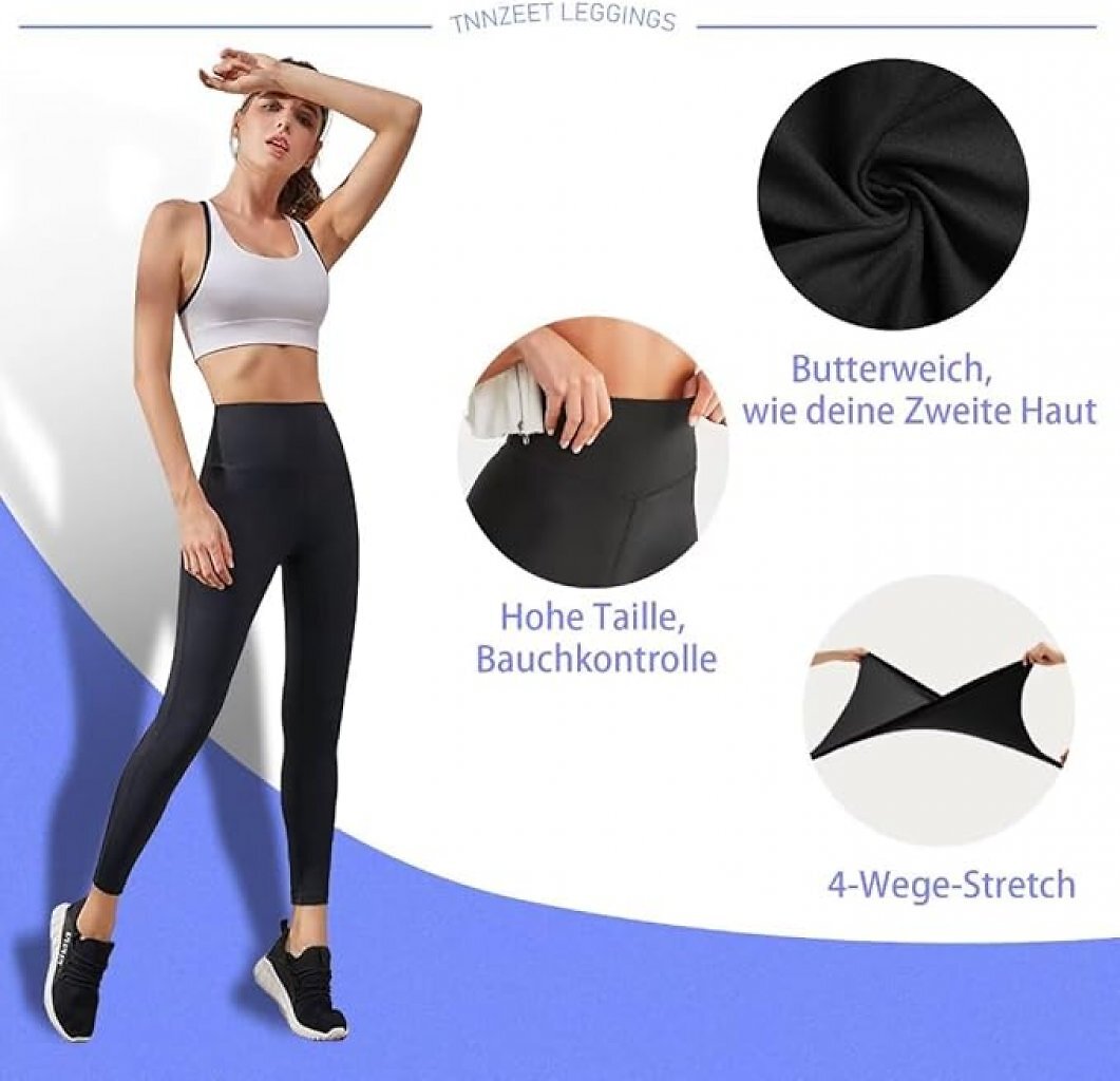 Pflegeleicht: Die Sport-Leggins ist sowohl für die Maschinenwäsche als auch für den Trockner geeignet.