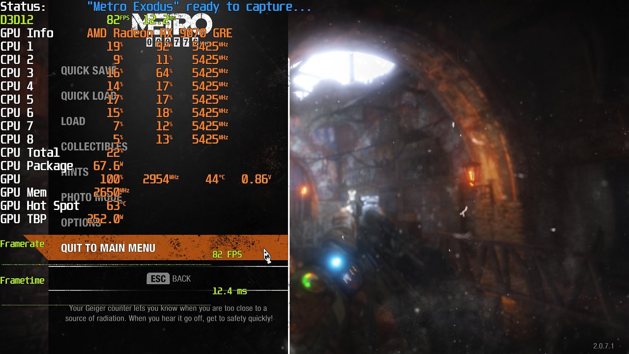 [14/06/2025] AMD Radeon RX 9070 GRE Overclocking und Undervolting - Fully optimized @ 252 Watt