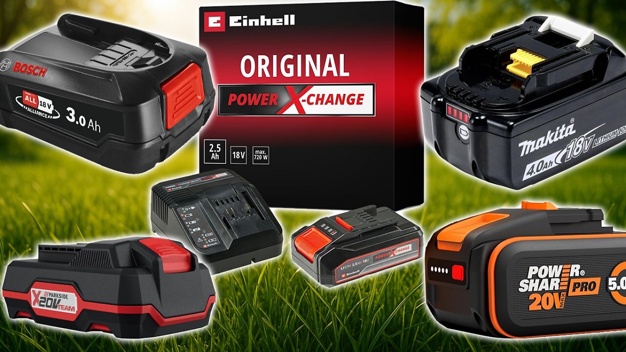 [24/06/2025] Amazon haut raus: Bis zu 70 % Rabatt auf 18 V Akkus von Einhell, Bosch, Makita, Gardena und mehr