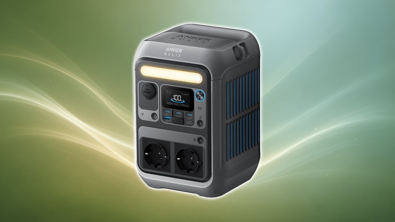 [18/06/2025] Anker SOLIX C300 Tragbare Powerstation, 288Wh LiFePO4 Akku, 300W (Max 600W) Solargenerator, 140W Beiseitige Schnellladeleistung, Für Camping, Draußen, Reisen, Notfälle, unterwegs (Solarpanel Optional) Amazon Angebot