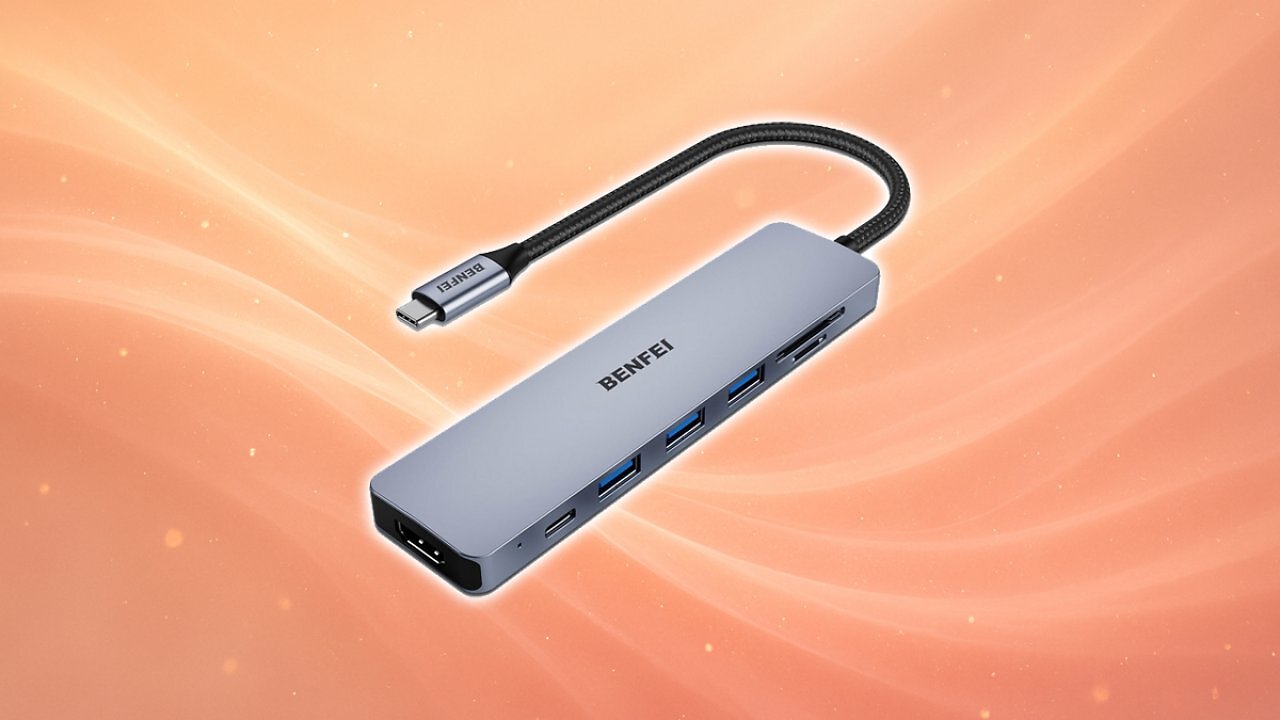 [05/06/2025] BENFEI USB C HUB 7in1,USB-C HUB Multiport Adapter mit HDMI(4K@60Hz Zertifiziert)/100W Power Delivery/3*USB 3.0 5Gbps/SD/TF Card Reader(160MB/s) für iPhone 15 Pro/Max MacBook iPad Pro iMac S23 XPS17 Amazon Angebot