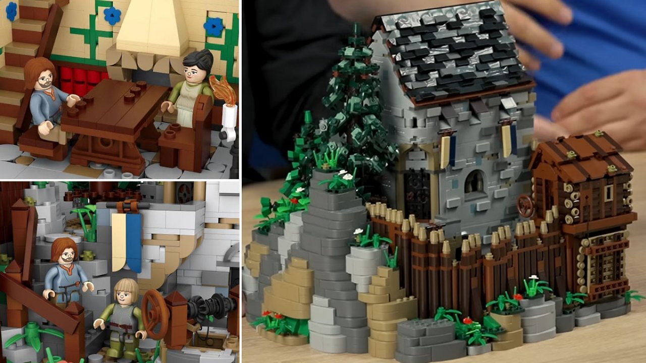 Burg Blaustein aus Mini-Blocks zählt zu den jüngeren Veröffentlichungen von Lego-Rivale Bluebrixx.
