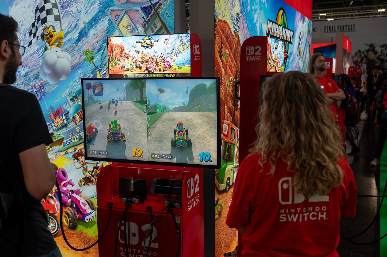 [10/06/2025] Am Stand von Nintendo konnte man einige Spiele auf der Switch 2 ausprobieren.