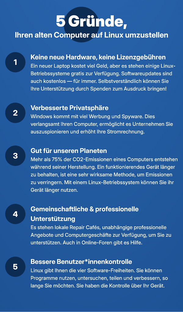 [04/06/2025] Gründe für einen Linux-Wechsel