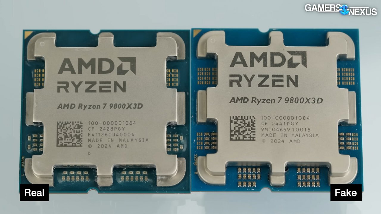 [21/06/2025] Perfider Scam: Nachgebauter Ryzen 7 9800X3D kommt ohne Chiplets über Amazon