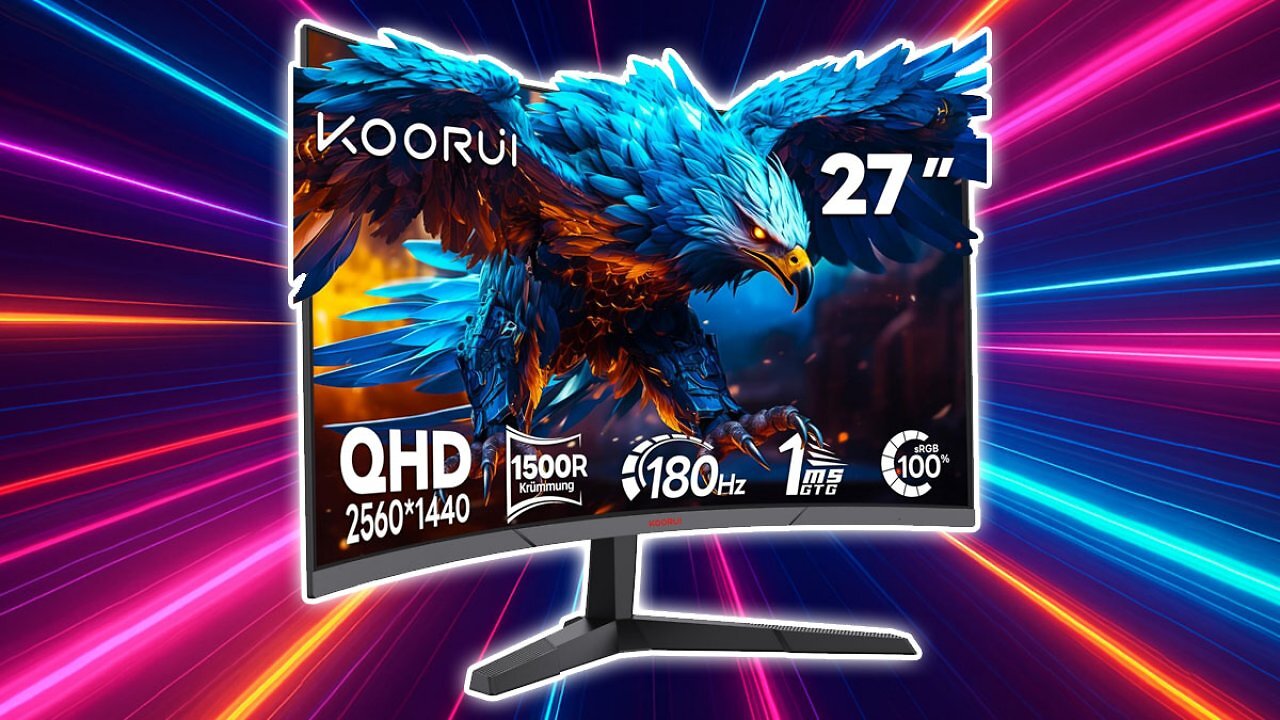 [06/06/2025] Jetzt gerade mal 144 Euro: Gaming-Monitor mit 27 Zoll, WQHD und 180 Hz bei Amazon