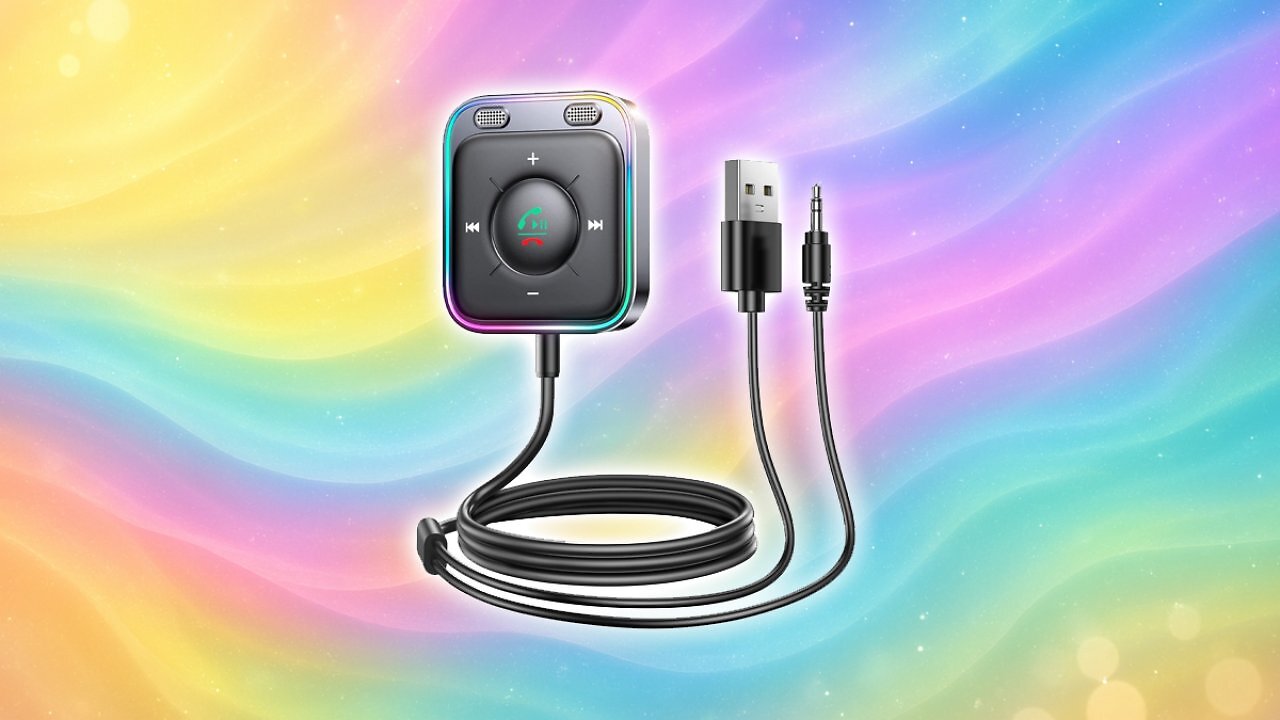 [06/06/2025] JOYROOM 2025 Aux Bluetooth Adapter Auto mit Freisprecheinrichtung,【Hi-Fi Stereo Audio】 USB Bluetooth 5.4 Adapter【Plug & Play】 KFZ Bluetooth Empfänger Klinke Aux für Auto Lautsprecher, Verstärker Amazon Angebot