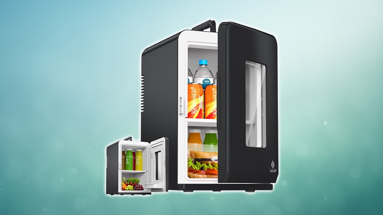 [02/06/2025] KESSER® 2in1 Mini Kühlschrank Kühlbox 15 Liter Kühl und Heizfunktion Tragbarer AC DC 220-240V/12V Steckdose und Zigarettenanzünder Warmhaltebox Thermobox Auto Büros Zimmer Camping Garten Schwarz Amazon Angebot