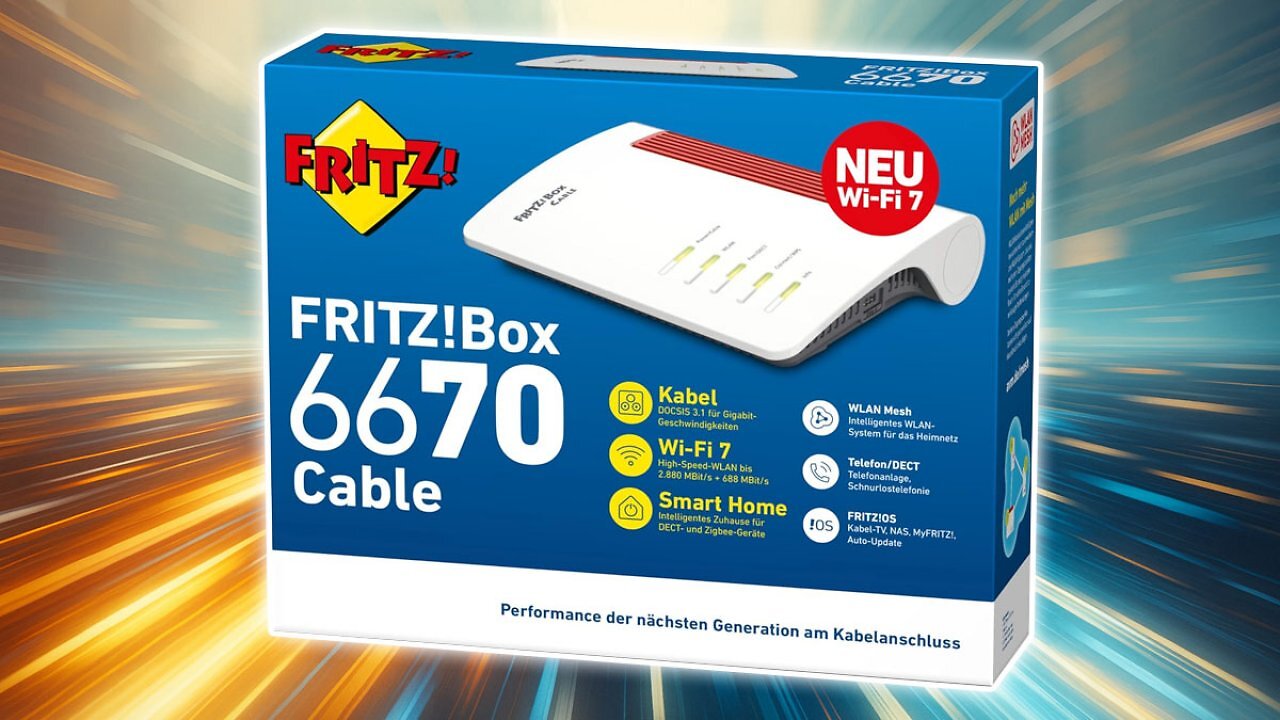[23/06/2025] Tolle Kaufgelegenheit: Erstmals fällt die Fritz!Box 6670 Cable mit Wifi 7 unter 200 Euro