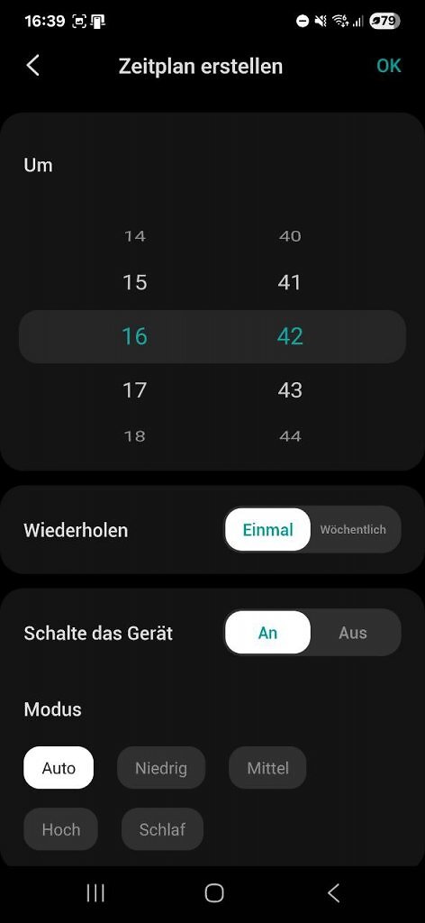 [25/06/2025] Via Smartphone-App: Zeitplan erstellen
