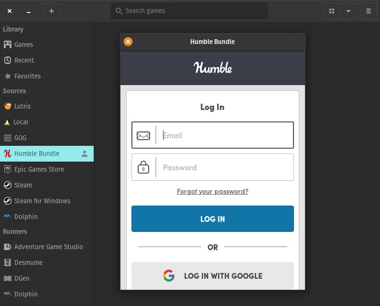 [24/06/2025] Lutris Games Manager