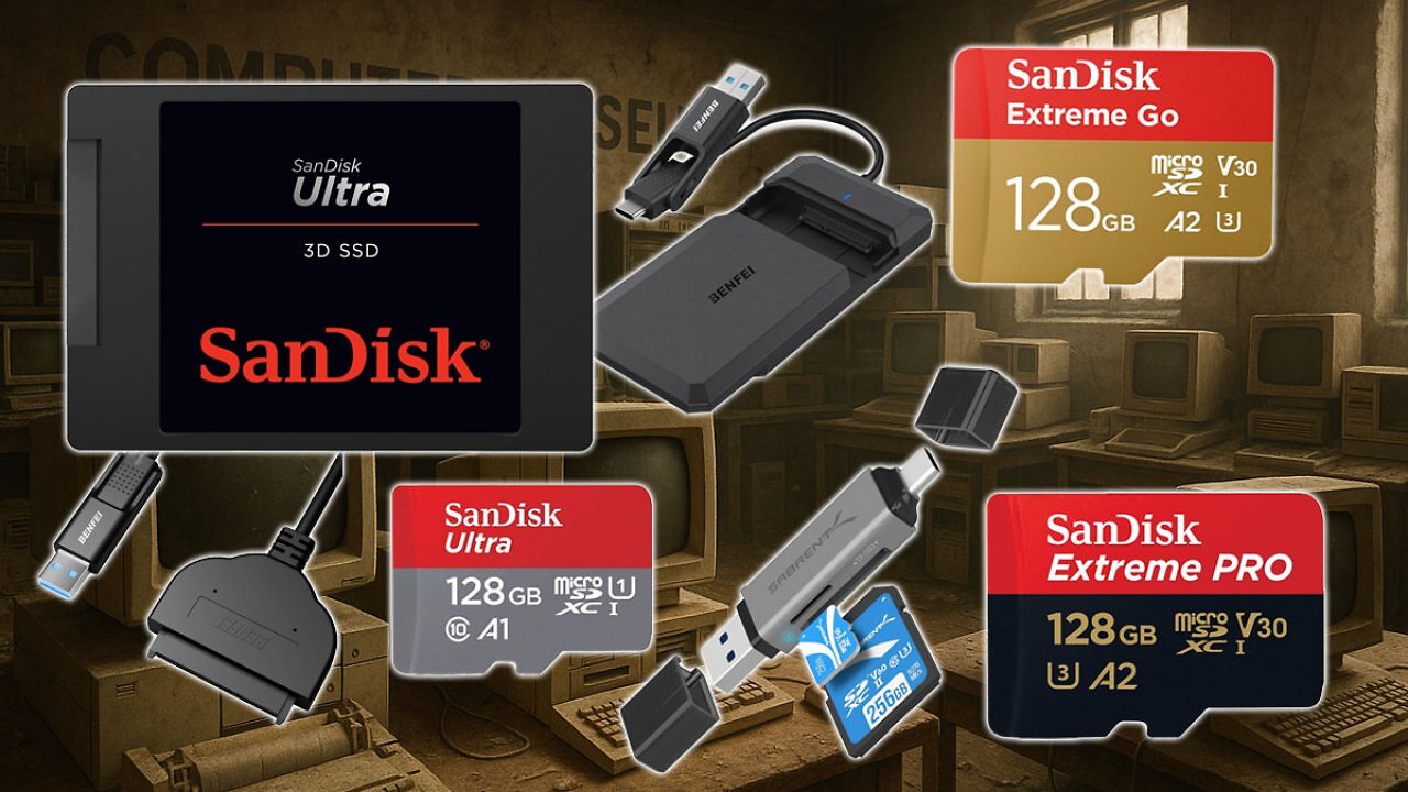 [15/06/2025] Amazon gibt ab: Sandisk SSD für 34 Euro und 128 GB SD-Karte ab 11,09 - kurze Zeit